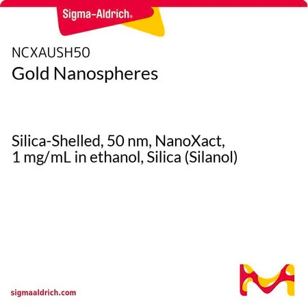 Sigma-Aldrich 金纳米球,二氧化硅壳,50 nm,NanoXact,1 mg/mL乙醇溶液,二氧化硅(硅烷醇)