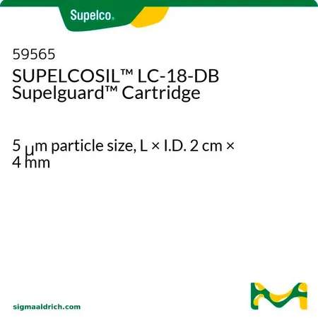 默克Supelco SUPELCOSIL™ LC-18-DB Supelguard 柱芯,长×内径2 cm × 4 mm Supelguard保护套筒包装,2件,使用时需要保护套筒保持器