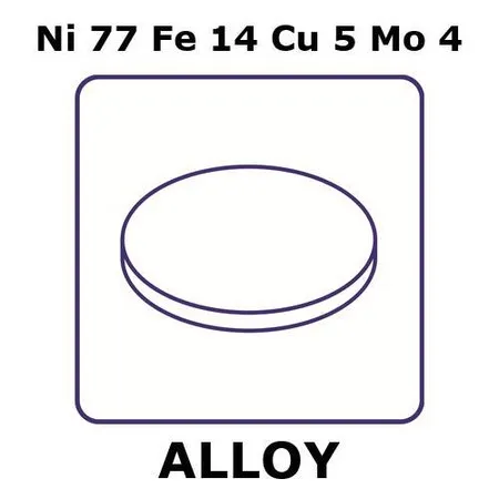 Sigma-Aldrich Magnetic shielding alloy, Ni77Fe14Cu5Mo4，箔，25 mm圆盘，0.125 mm厚，退火