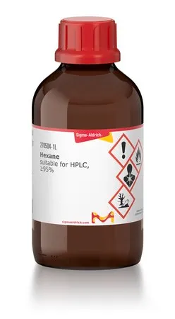 Sigma-Aldrich 正己烷，≥95%，适用于紫外/可见光谱和HPLC，适用于EPA ACB B21-02、EPA OTM-45和EPA ACB B23- 05 b