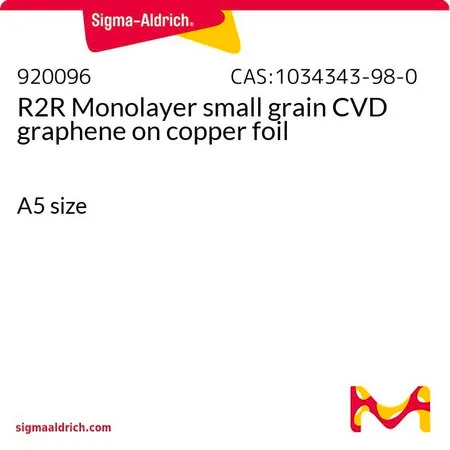Sigma-Aldrich R2R Monolayer small grain CVD graphene on copper foil,小颗粒,铜箔上的CVD石墨烯,A5尺寸