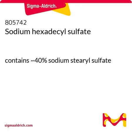 Sigma-Aldrich Sodium hexadecyl sulfate，含约40%硬脂酰硫酸钠