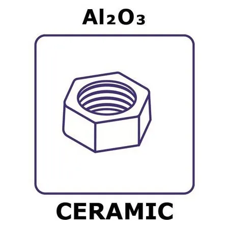 Sigma-Aldrich Alumina，螺母，尺寸m4，长25个，六角型