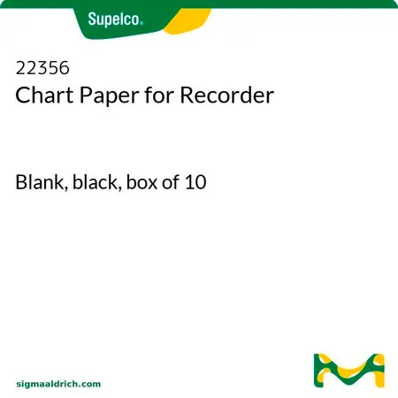 默克Supelco 记录仪的图纸，空白，黑色，10盒