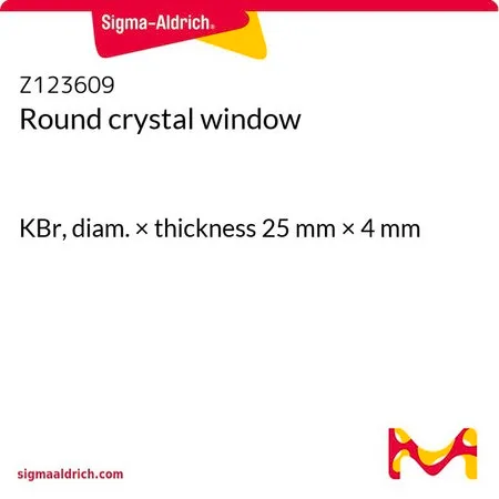 Sigma-Aldrich 圆形晶体窗片，KBr，直径×厚度25 mm × 4 mm