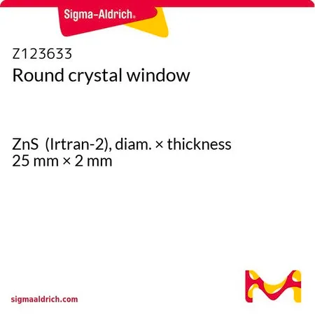 Sigma-Aldrich 圆形晶体窗片，ZnS（Irtran-2），直径×厚度25 mm × 2 mm
