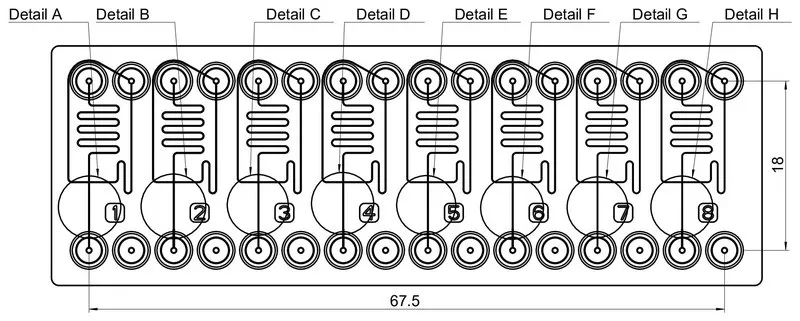 Sigma-Aldrich Droplet generator chip - Multi channel design，Fluoride 440，COC