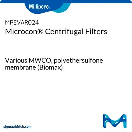默克密理博 Microcon® Centrifugal Filters,各种MWCO,聚醚砜膜(Biomax)