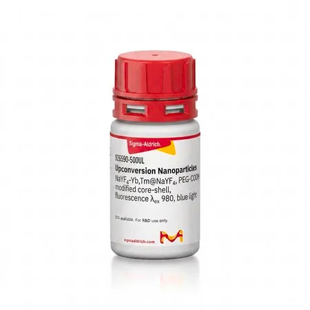 Sigma-Aldrich Upconversion Nanoparticles,NaYF 4-Yb,Tm@NaYF4,PEG-COOH修饰核壳,荧光λex 980,蓝光