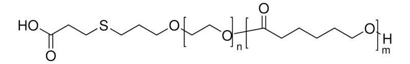 Sigma-Aldrich Carboxylic acid-poly(ethylene glycol)-b-poly(ε-caprolactone)，PEG平均Mn 5000，PCL平均Mn 5000