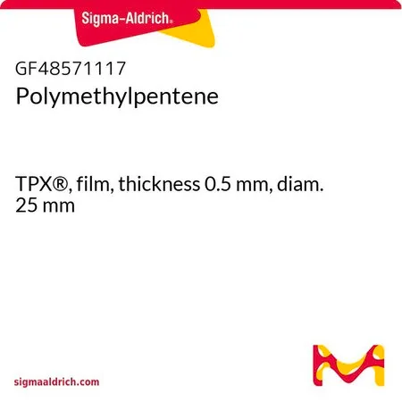 Sigma-Aldrich Polymethylpentene，TPX®，薄膜，厚度0.5 mm，直径25 mm