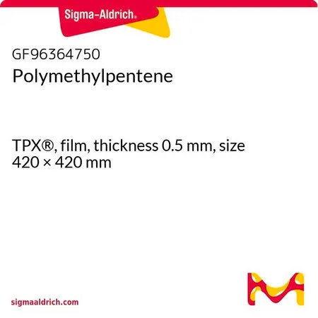 Sigma-Aldrich Polymethylpentene，TPX®，薄膜，厚度0.5 mm，尺寸420 × 420 mm