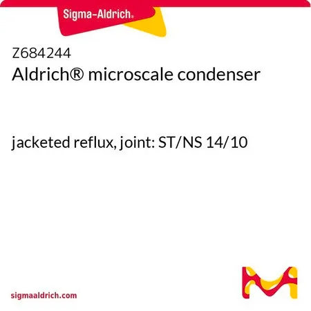 Sigma-Aldrich Aldrich® microscale condenser，夹套回流，接头：ST/NS 14/10
