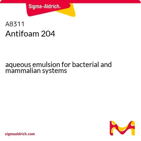 Sigma-Aldrich 消泡剂 204，用于细菌和哺乳动物系统的水乳液