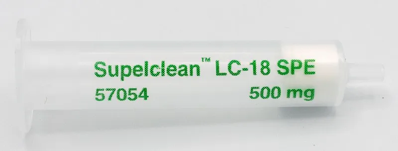 默克Supelco Supelclean™ LC-18 固相萃取管,床重500 mg,体积6 mL,包装30个