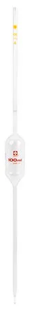 Sigma-Aldrich Color-coded Volumetric Pipets,容量100 mL,黄色标记