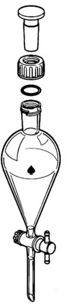 Sigma-Aldrich ACE Squibb separatory funnel with Locktight stopper，容量125 mL，胶塞接头：ST/NS 24/40