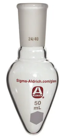 Sigma-Aldrich Aldrich® pear-shaped flask，容量50 mL，接头：ST/NS 29/32