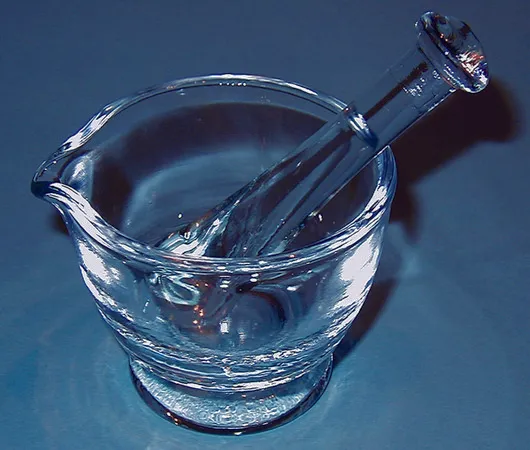 Sigma-Aldrich Glass mortar and pestle，容量125毫升