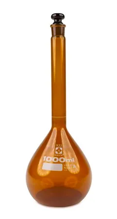 Sigma-Aldrich Volumetric Flask with Taper Glass Stopper，A级，琥珀色，硼硅酸盐玻璃，容量1000 mL