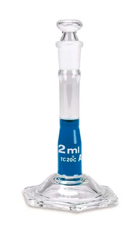 Sigma-Aldrich Volumetric Flask with Taper Glass Stopper，A级，透明，硼硅酸盐玻璃，容量2 mL
