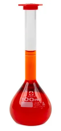 Sigma-Aldrich Volumetric Flask with Snap-Cap，A级，透明，硼硅酸盐玻璃，容量100 mL