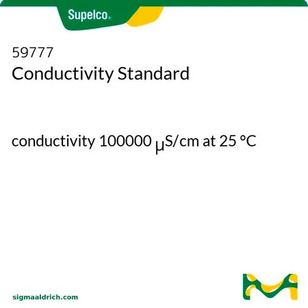默克Supelco 电导率标准品,电导率100000 μ S/cm(25 ° C)