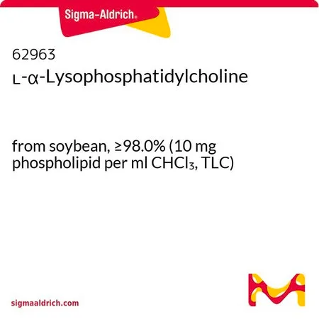 Sigma-Aldrich L-α-溶血磷脂酰胆碱，来自大豆，≥98.0%（10 mg磷脂/ml CHCl 3，TLC）