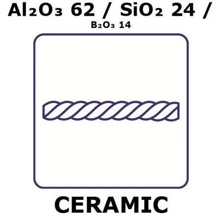 Sigma-Aldrich 氧化铝/二氧化硅/氧化硼，纤维，Al 2 O3 62%/SiO2 24%/B2 O3 14%，特数100，长度5 m，长丝直径0.011 mm