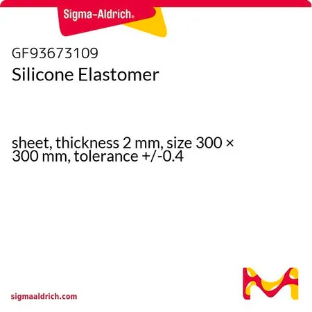 Sigma-Aldrich Silicone Elastomer，板材，厚度2 mm，尺寸300 × 300 mm，公差+/-0.4