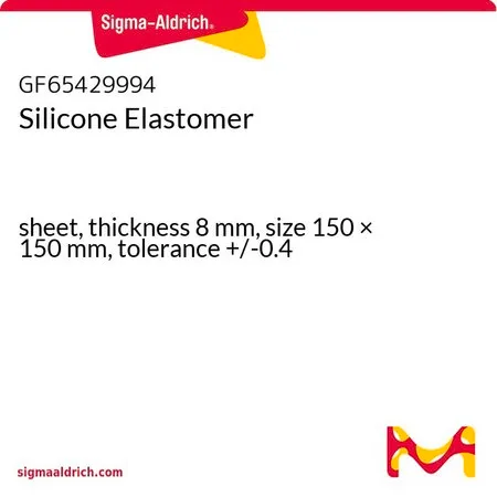 Sigma-Aldrich Silicone Elastomer，板材，厚度8 mm，尺寸150 × 150 mm，公差+/-0.4