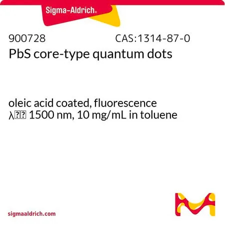 Sigma-Aldrich PbS核型量子点,油酸包被,荧光λ em 1500 nm,10 mg/mL甲苯溶液