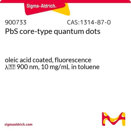 Sigma-Aldrich PbS核型量子点,油酸包被,荧光λ em 900 nm,10 mg/mL甲苯溶液