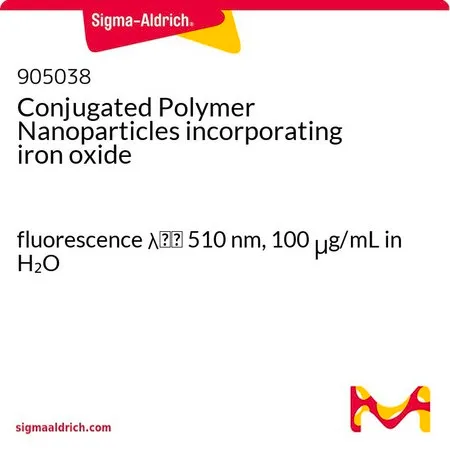 Sigma-Aldrich Conjugated Polymer Nanoparticles incorporating iron oxide，荧光λ em 510 nm，100 μ g/mL水溶液