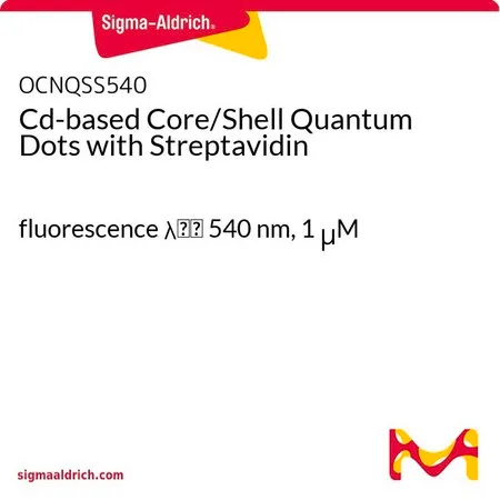 Sigma-Aldrich Cd-based Core/Shell Quantum Dots with Streptavidin，荧光λ em 540 nm，1 μ M