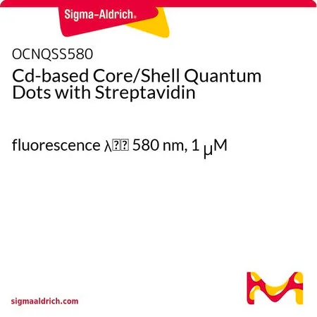 Sigma-Aldrich Cd-based Core/Shell Quantum Dots with Streptavidin，荧光λ em 580 nm，1 μ M