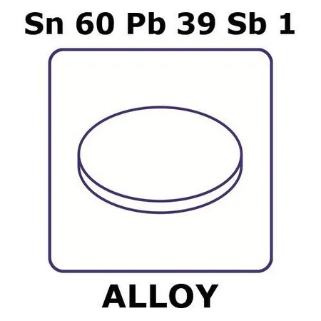 Sigma-Aldrich Tin-lead-antimony alloy, Sn60Pb39Sb1，铝箔，25 mm圆盘，0.006 mm厚