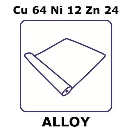 Sigma-Aldrich Nickel silver alloy, Cu64Ni12Zn24，铝箔，2 m线圈，0.125 mm厚
