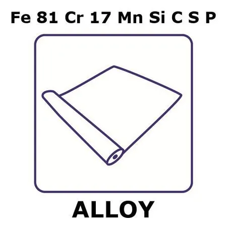 Sigma-Aldrich Stainless Steel - AISI 430 alloy, Fe81Cr17MnSiCSP，箔，1 m线圈，0.15 mm厚，退火