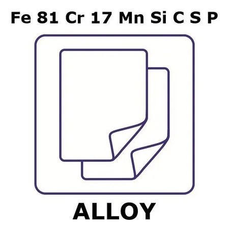 Sigma-Aldrich Stainless Steel - AISI 430 alloy, Fe81Cr17MnSiCSP,箔,50 x 50 mm,0.70 mm厚,退火