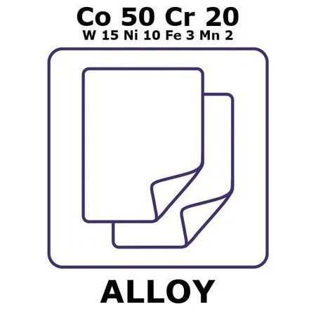 Sigma-Aldrich Cobalt-chromium-tungsten-nickel-iron-manganese alloy, Co50Cr20W15Ni10Fe3Mn2，铝箔，300 x 300 mm，0.25 mm厚