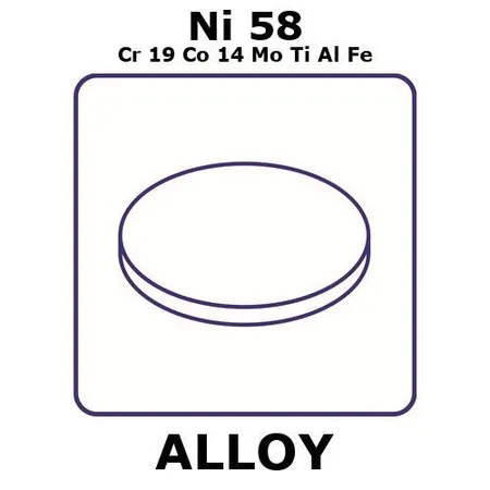 Sigma-Aldrich Waspaloy - heat resisting alloy, Ni58Cr19Co14MoTiAlFe，箔，10 mm圆盘，0.25 mm厚，退火