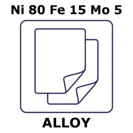 Sigma-Aldrich High permeability magnetic alloy, Ni80Fe15Mo5，铝箔，50 x 50 mm，0.012 mm厚，不透光（lt）