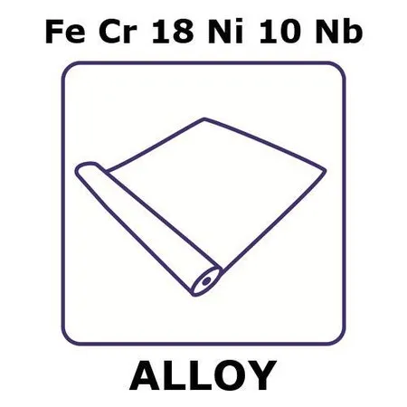 Sigma-Aldrich Stainless Steel - AISI 347 alloy, FeCr18Ni10Nb，箔，2 m线圈，0.1mm厚，退火