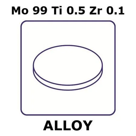 Sigma-Aldrich Molybdenum high temperature alloy tzm, Mo99Ti0.5Zr0.1，箔，6 mm圆盘，0.25 mm厚，轧制