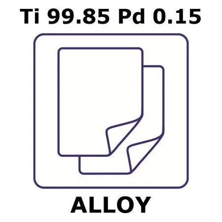 Sigma-Aldrich Titanium-palladium alloy, Ti99.85Pd0.15，铝箔，300 x 300 mm，0.45 mm厚