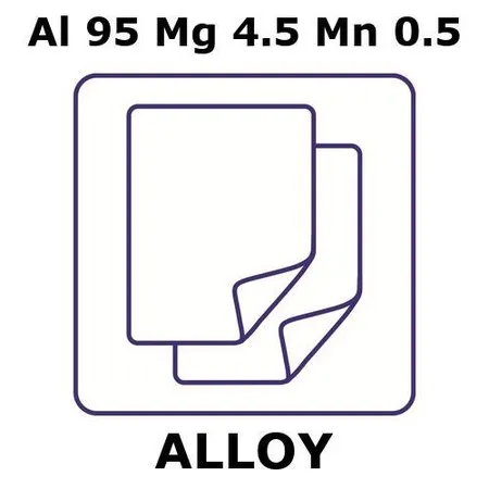 Sigma-Aldrich Aluminum alloy 5083，铝箔，Al 95%/Mg 4.5%/Mn 0.5%，厚度1.2 mm，尺寸300 × 300 mm