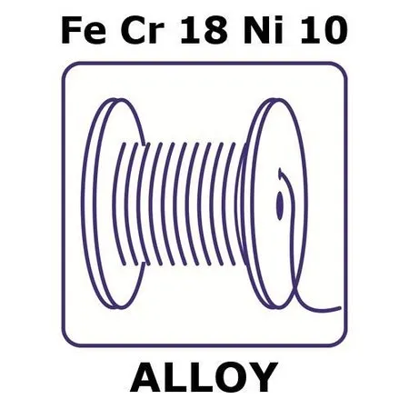 Sigma-Aldrich Stainless steel - AISI 304l，钢丝，Fe/Cr18%/Ni10%，直径0.5 mm，长度100 m，回火硬