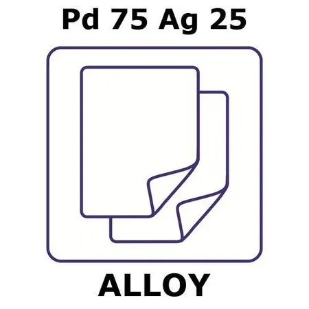 Sigma-Aldrich Palladium/Silver，箔，Pd 75%/Ag 25%，厚度0.01 mm，尺寸50 × 50 mm