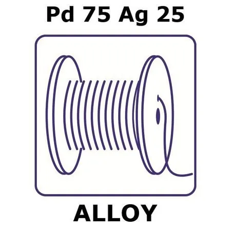 Sigma-Aldrich Palladium/Silver，金属丝，Pd 75%/Ag 25%，直径1.0 mm，长度0.2 m，拉拔回火